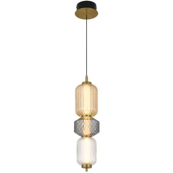 Telbix Torso 3 Light LED Pendant Brass TORSO PE3-BRS