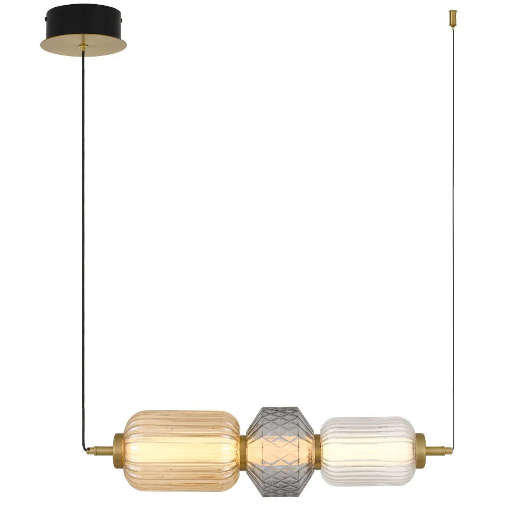 Telbix Torso 3 Light LED Pendant Brass TORSO PE3-BRS - Image 4