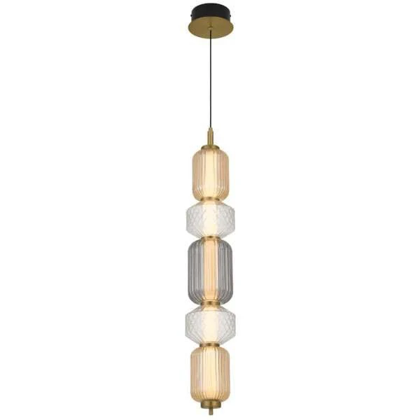 Telbix Torso 5 Light LED Pendant Brass TORSO PE5-BRS