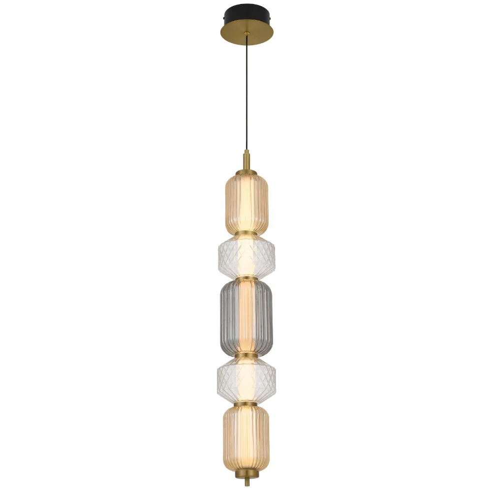 Telbix Torso 5 Light LED Pendant Brass TORSO PE5-BRS - Image 3
