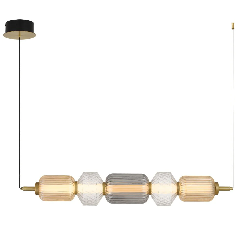 Telbix Torso 5 Light LED Pendant Brass TORSO PE5-BRS - Image 5