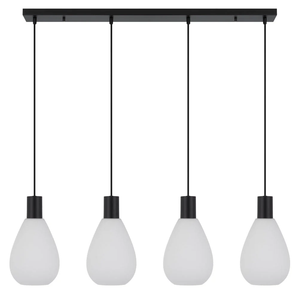 Telbix Tresor 4 Lights Pendant - Black Opal Matt - Image 3
