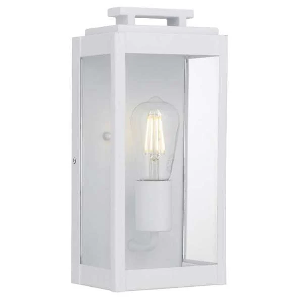 Telbix Truman 1 Light Exterior Wall Light White TRUMAN EX1-WH