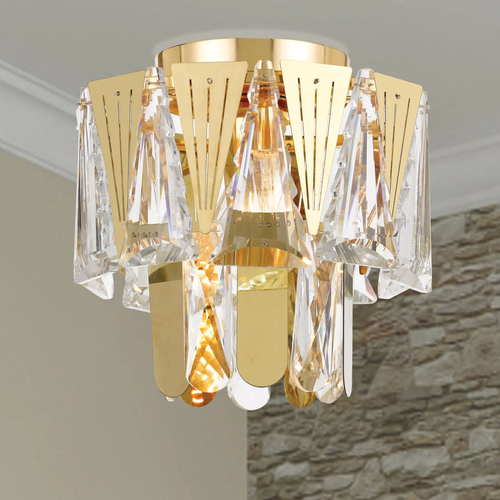 Telbix Valerie 22cm Batten Fix Chrome/Gold - Image 3
