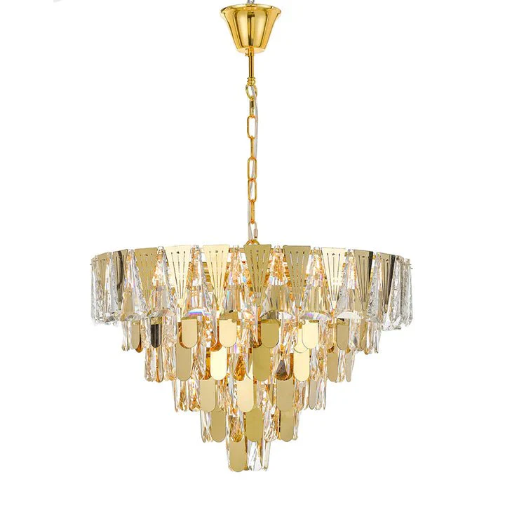 Telbix Valerie 60cm Pendant Chrome/Gold - Image 3