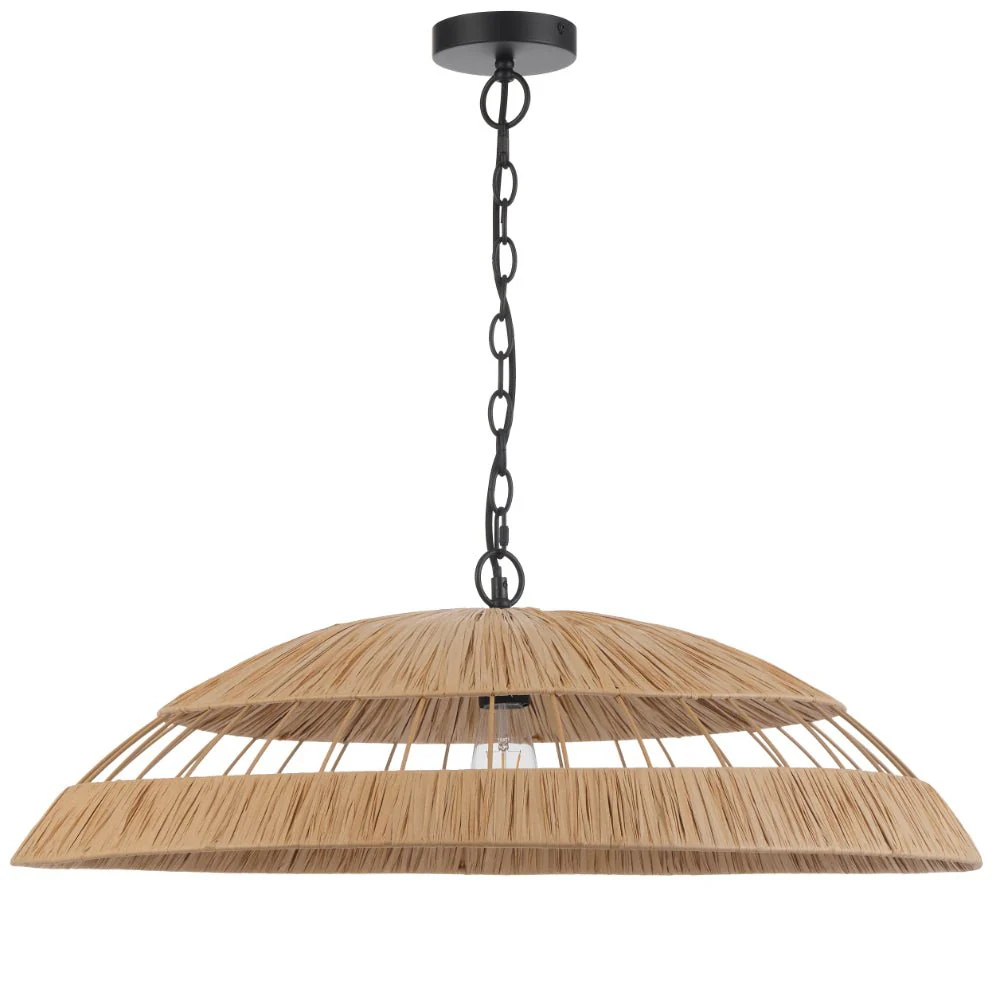 Telbix VALLEJO Pendant Light 60 and 80 Natural Color - Image 3