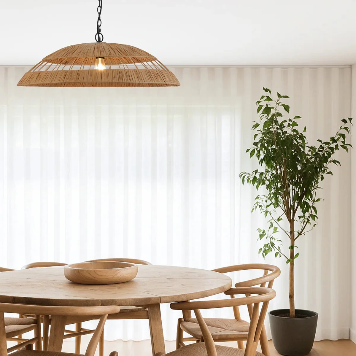 Telbix VALLEJO Pendant Light 60 and 80 Natural Color - Image 6