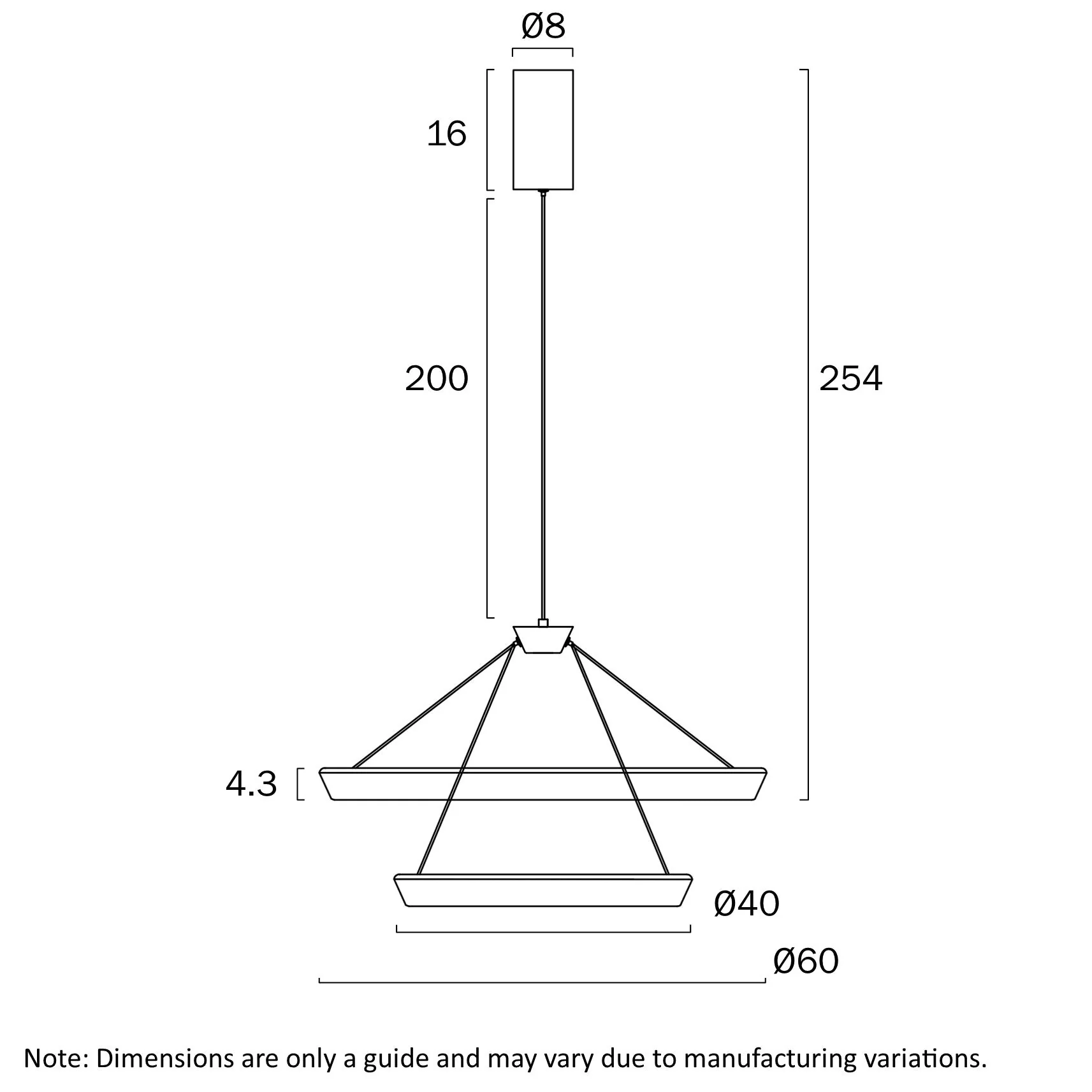 Telbix Vantel 2 Tier Pendant - Image 5