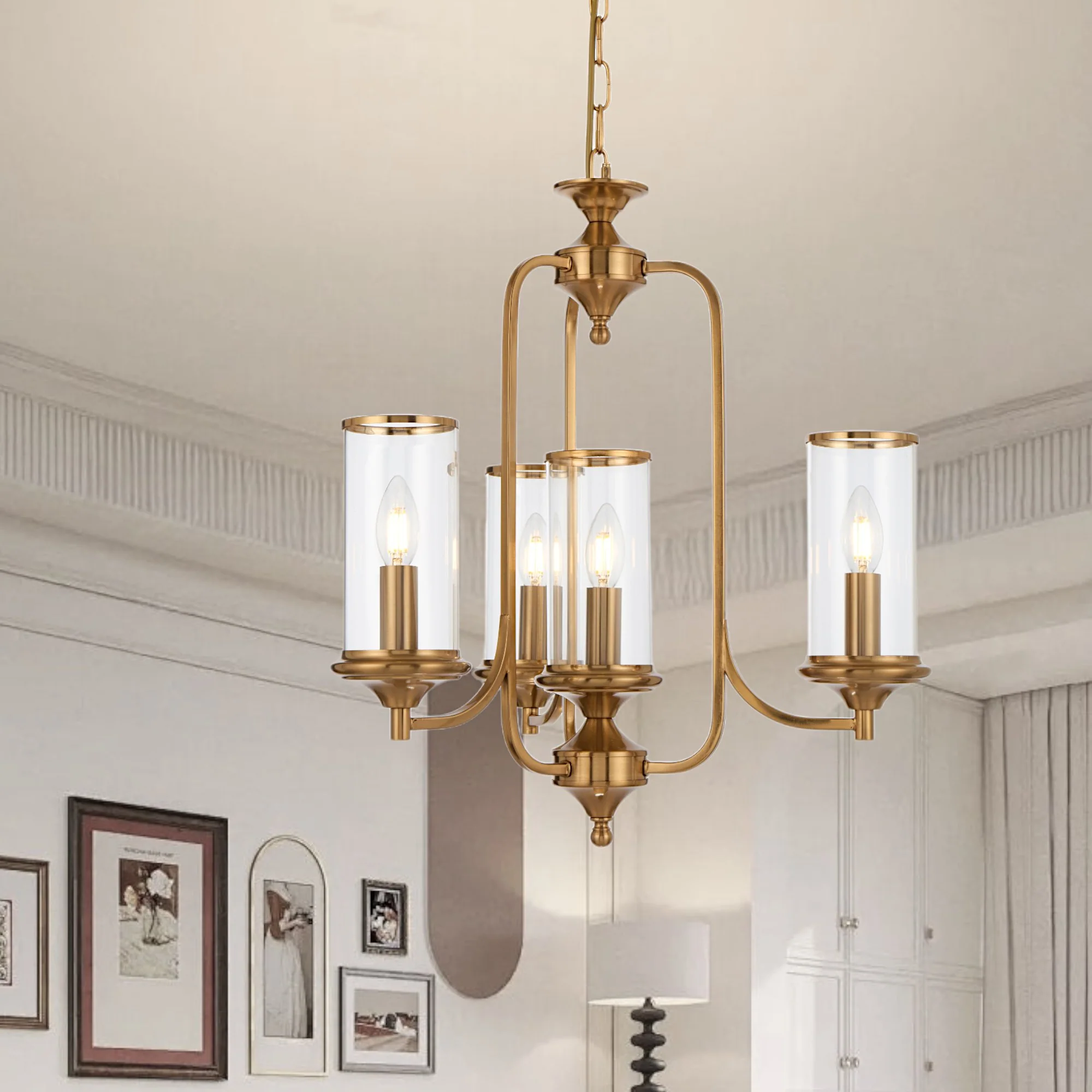 Telbix Velden 4 Light Pendant Copper VELDEN PE04-CP - Image 2