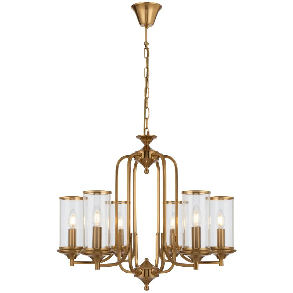 Telbix Velden 6 Light Pendant Copper VELDEN PE06-CP - Image 3