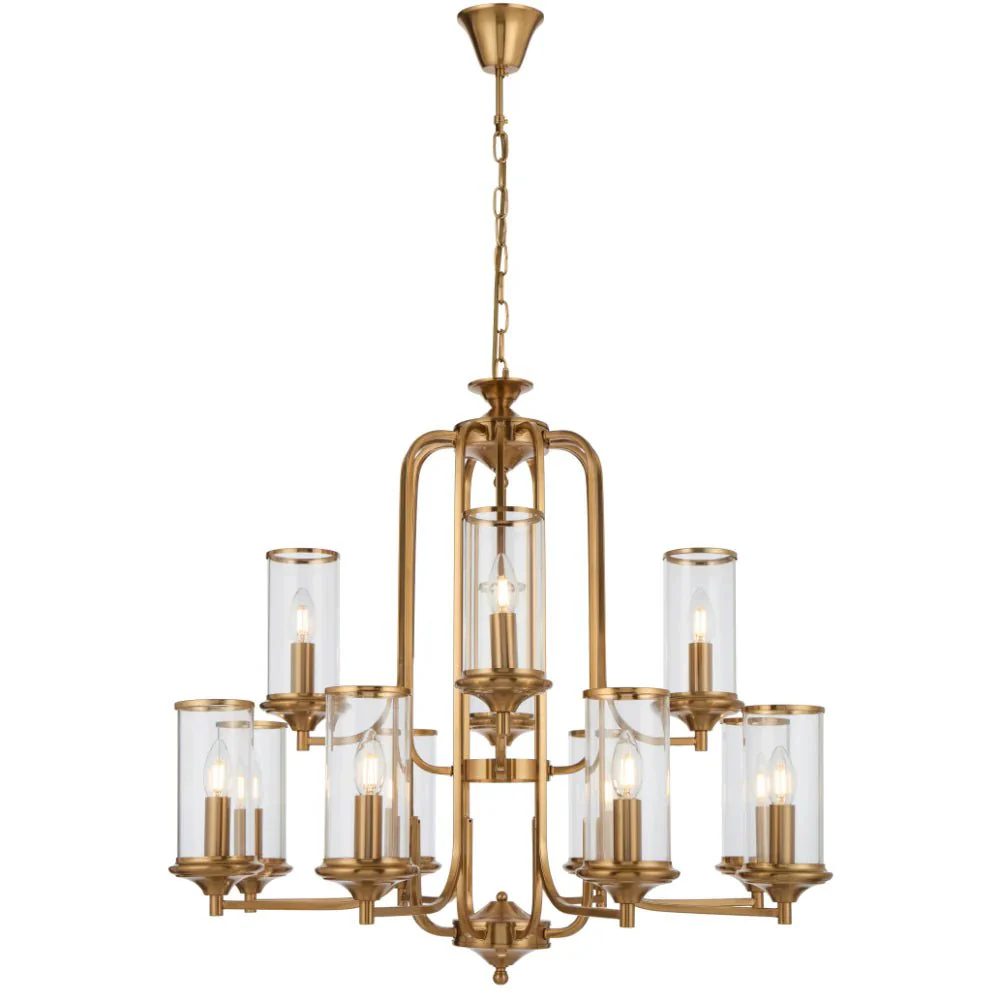 Telbix Velden 8+4 Light Pendant Copper VELDEN PE12-CP
