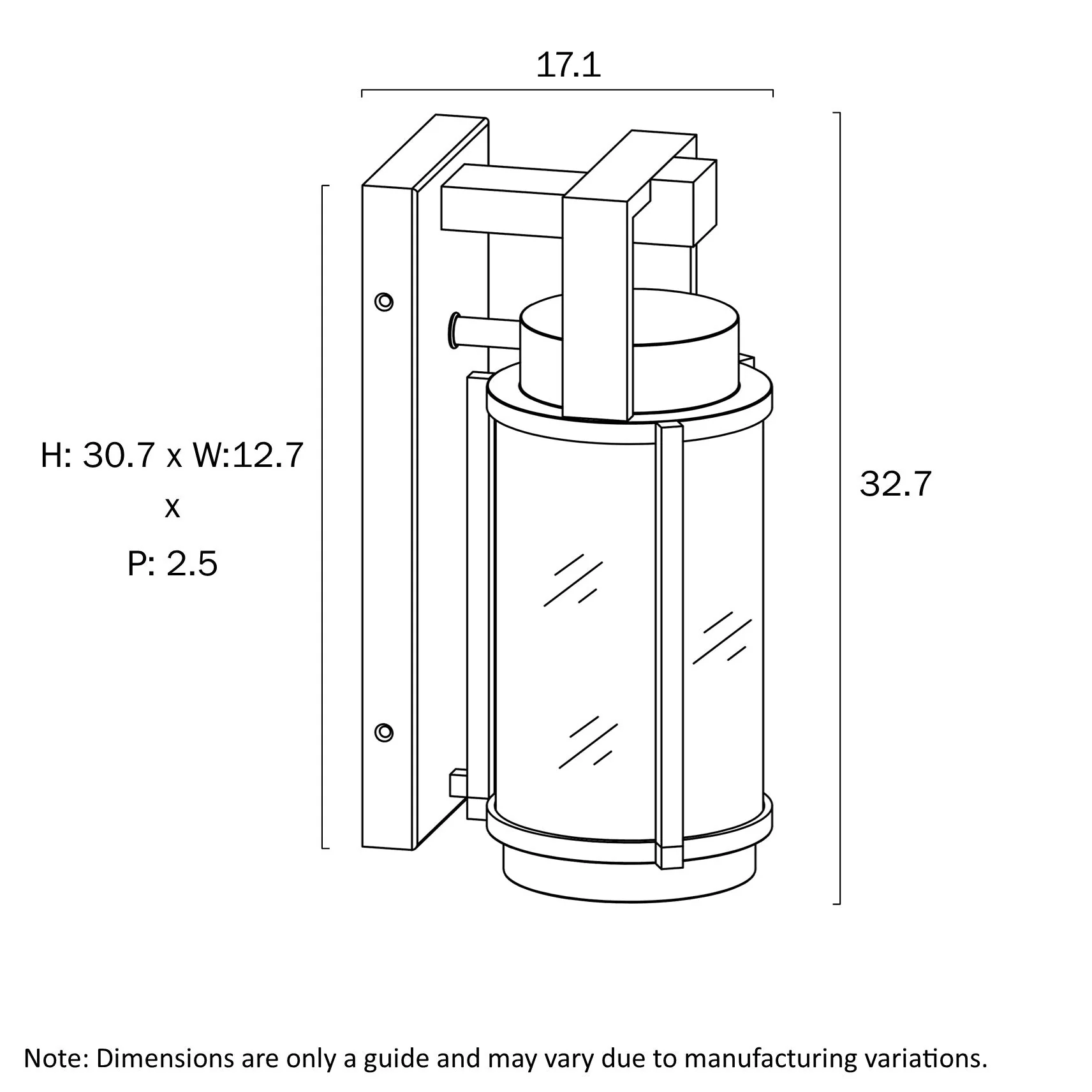 Telbix Vexor 33 Exterior Wall Light - Image 2