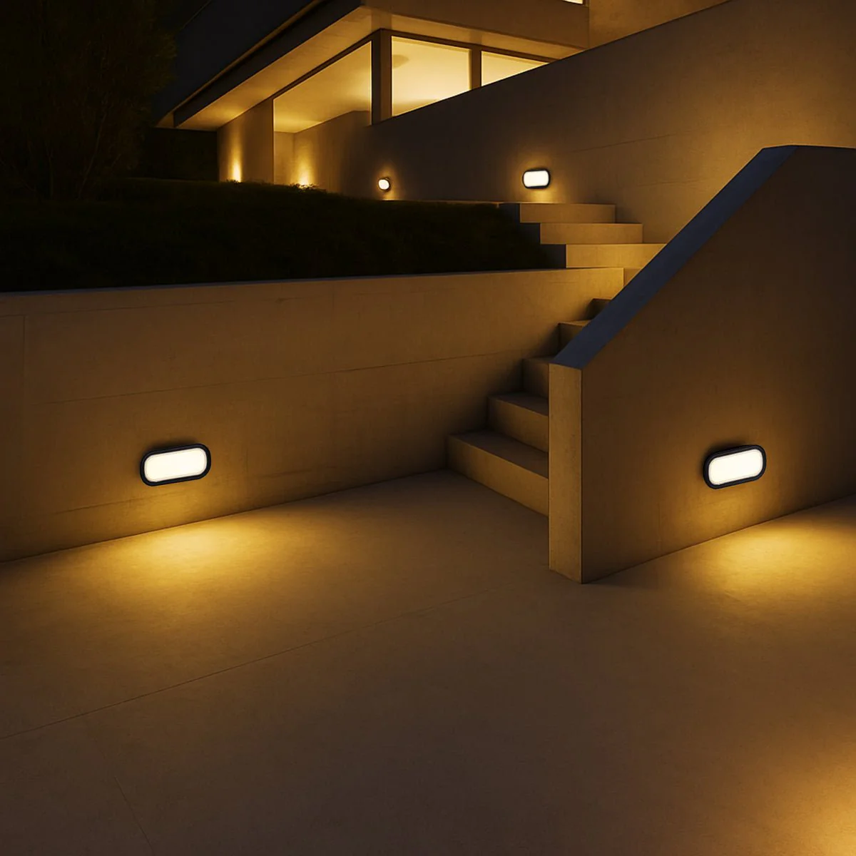 Telbix Viggo Bunker Light Round and Square Available in Black and White - Image 20