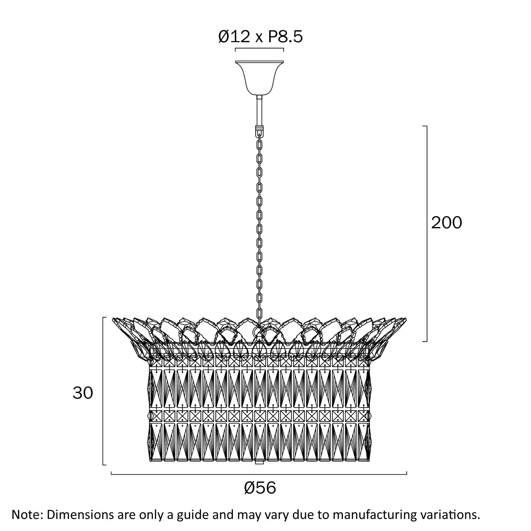 Telbix Virell 9 Light Pendant - Image 7