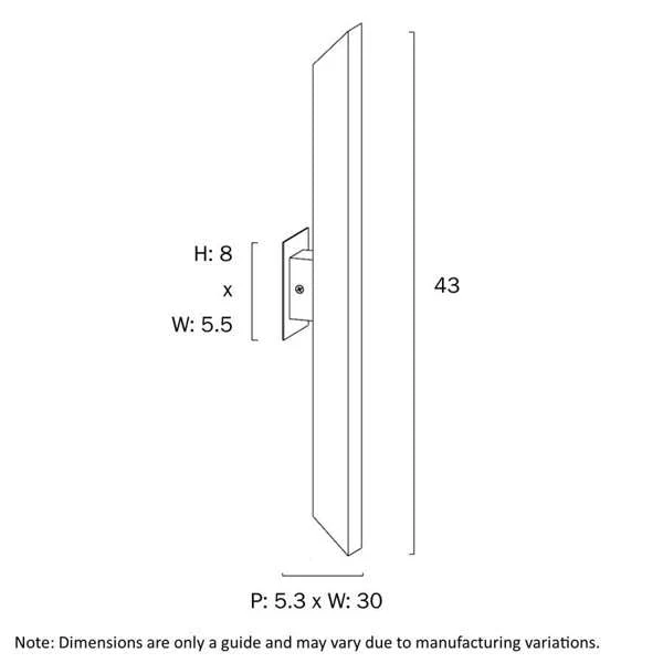 Telbix Vosetel 2 Light Exterior Wall Light - Image 4