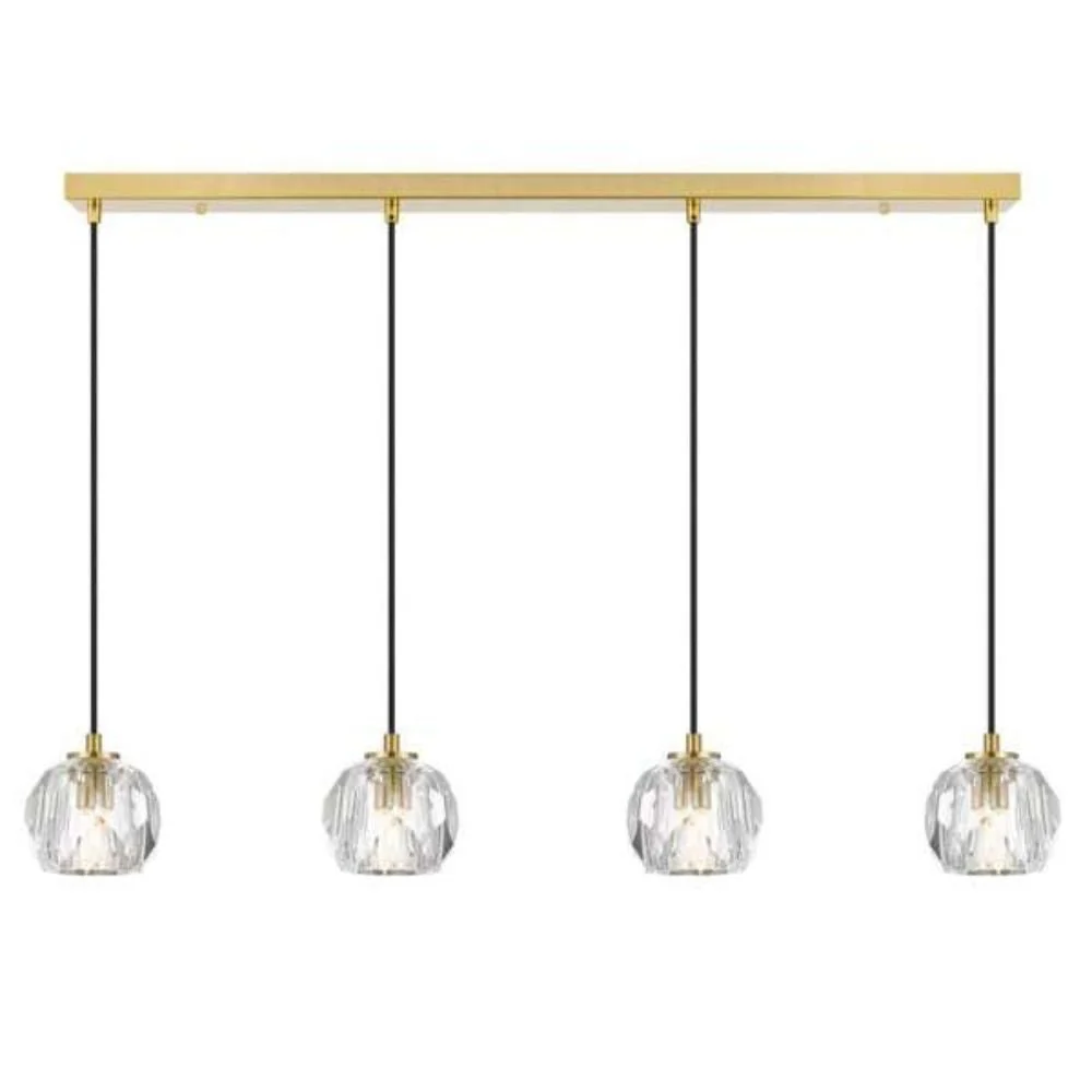 ZAHA - 12W Replaceable G9 LED 4 Light Bar Pendant - 3000K - Image 4