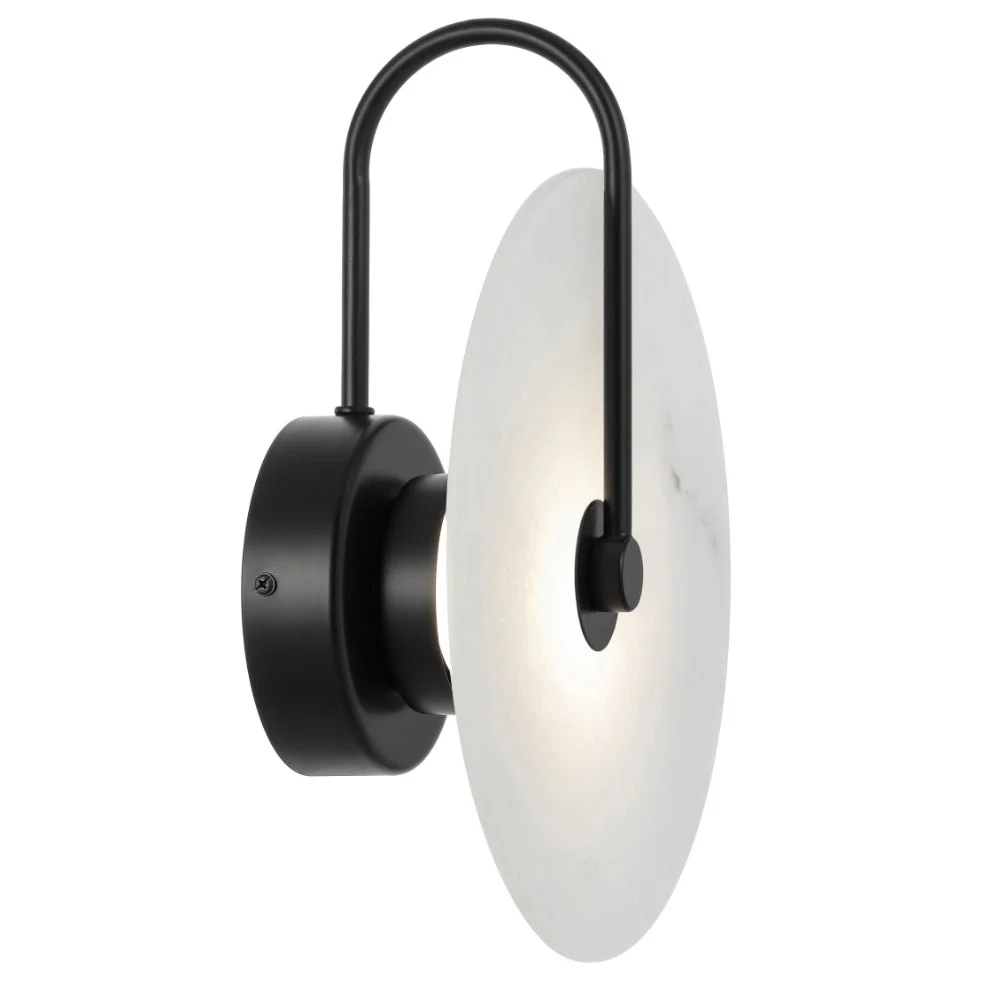 Telbix Zonder LED Wall Light Available in Black or Antique Gold - Image 5