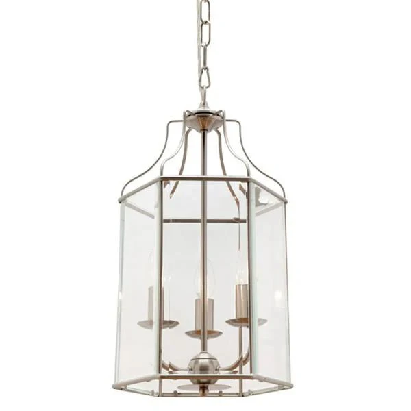 Timeless Glass Pendant Light in Satin Chrome (1/3/6 Light) - Image 5