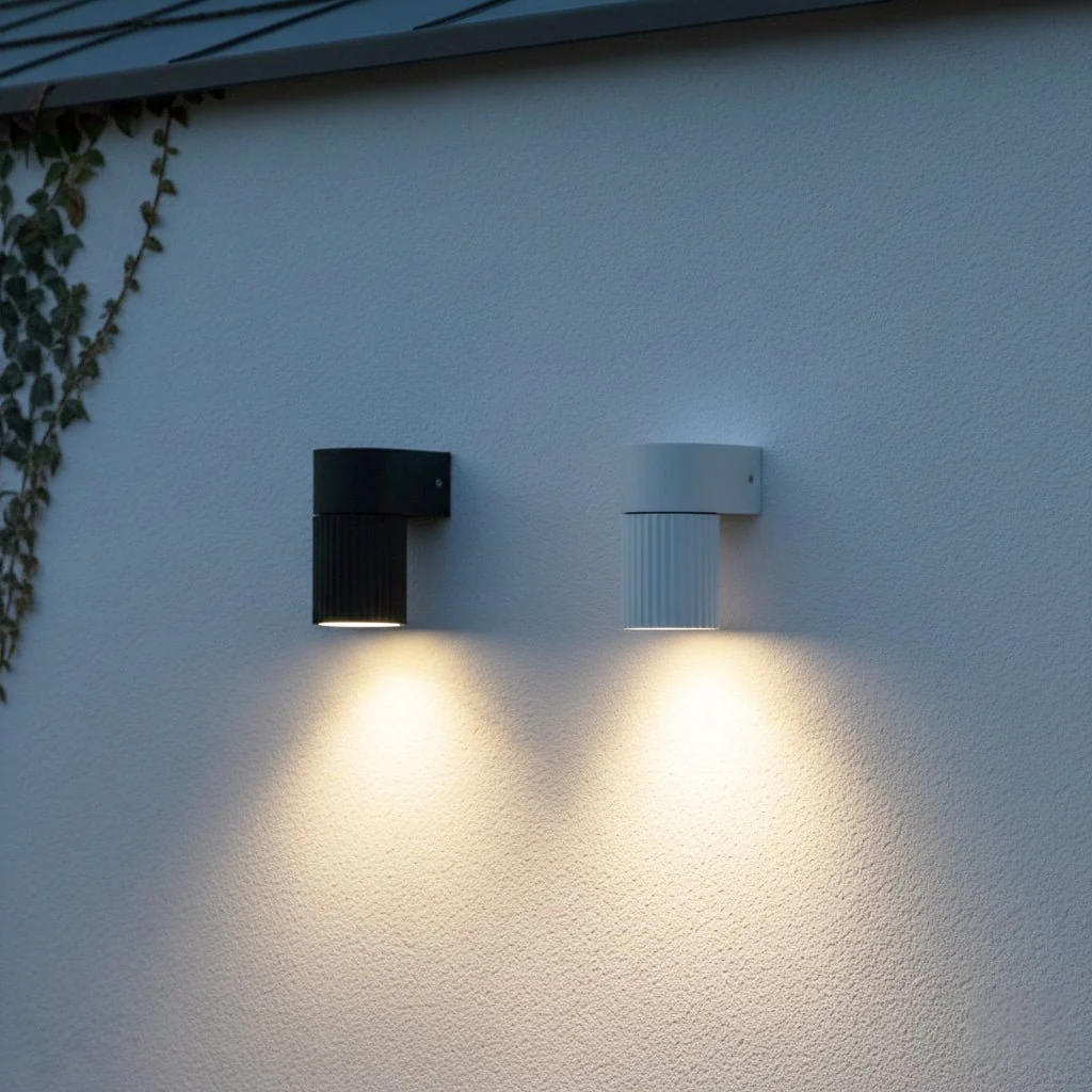 Torsten Mini Outdoor Wall Light in White or Black | Lighting Creations - Image 2