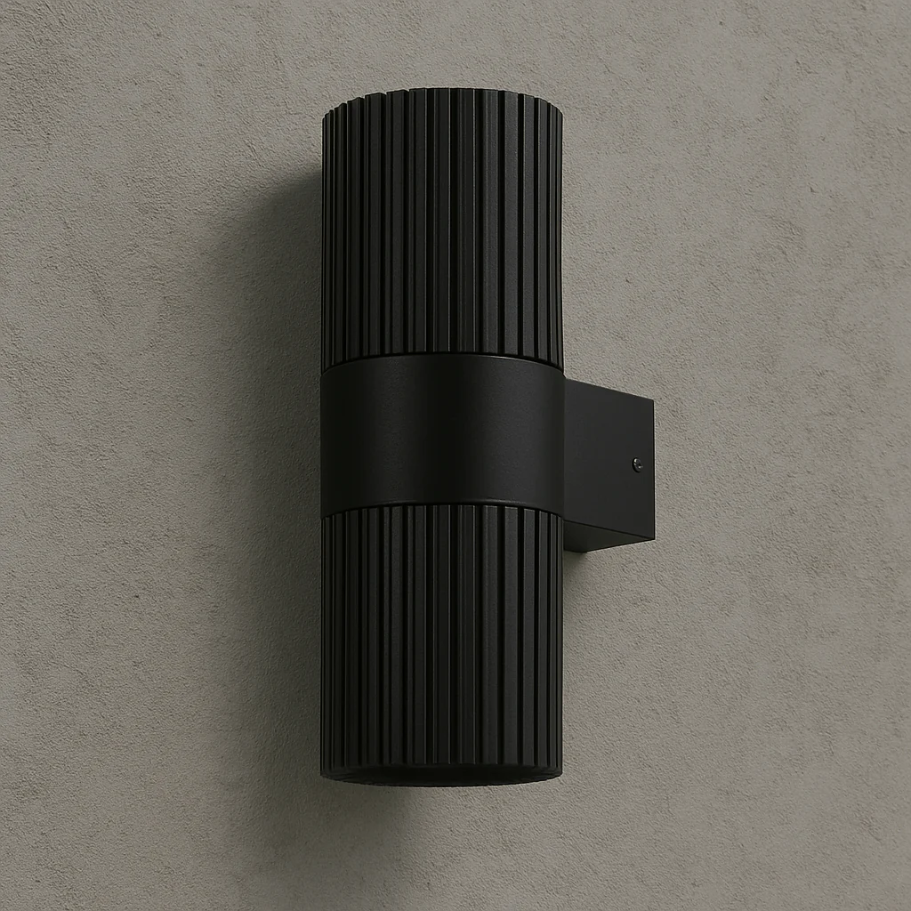 Torsten Outdoor Up and Down Wall Light in White or Black | Lighting Creations - Image 4