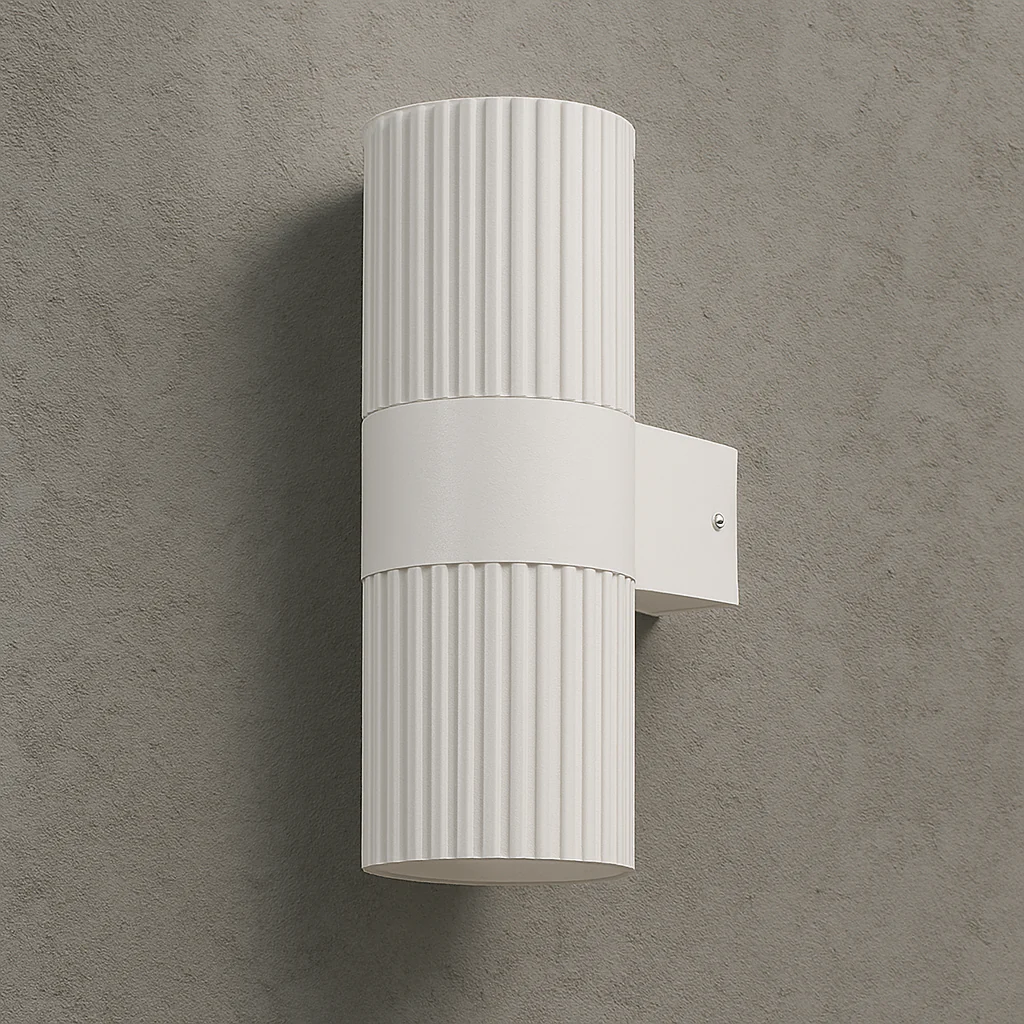 Torsten Outdoor Up and Down Wall Light in White or Black | Lighting Creations - Image 5