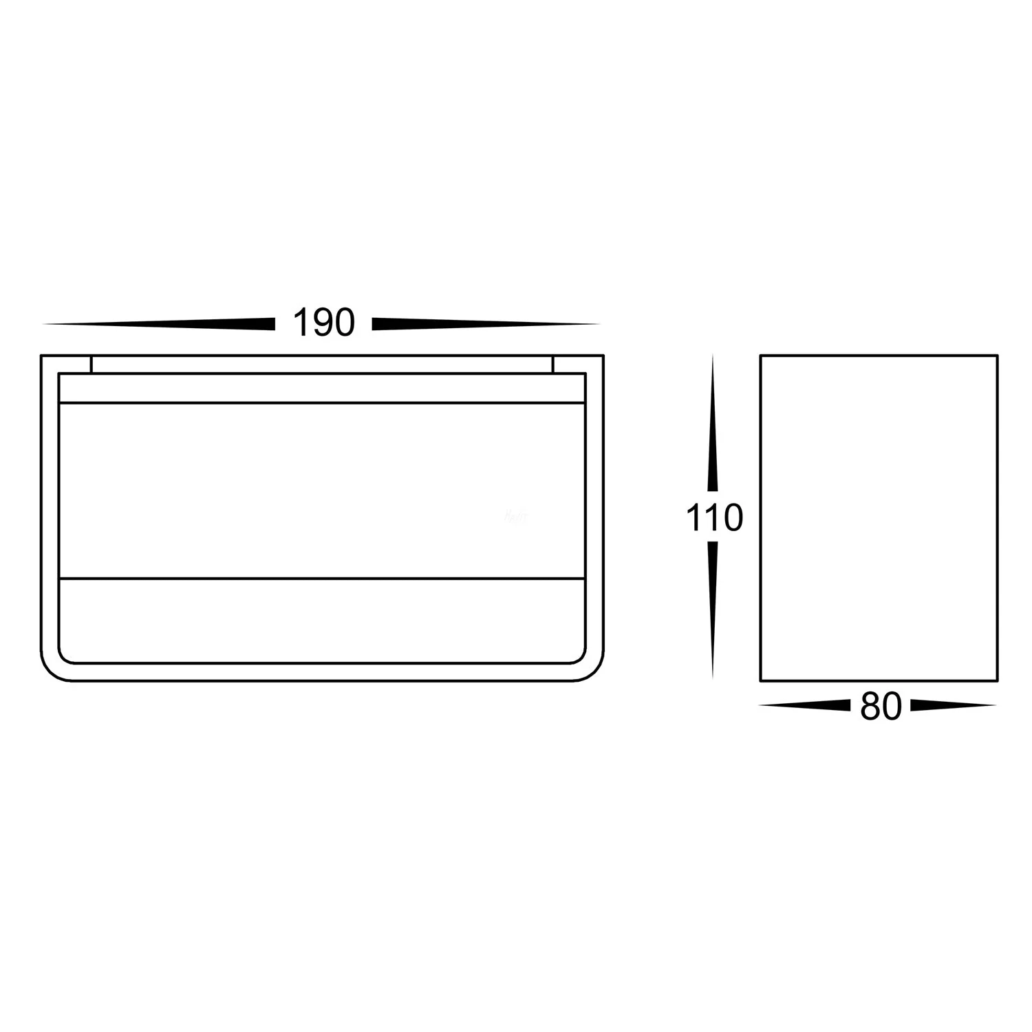 Up & Down LED Wall Light 9w in Black Or White Havit Lighting - HV3665T - Image 5