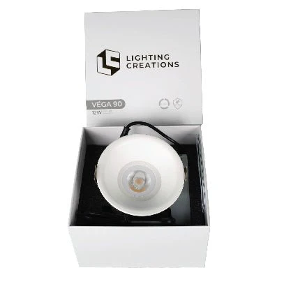 Vega 90mm 12W Architectural Low Glare Downlight Tri-Colour CRI 97+ - Image 3