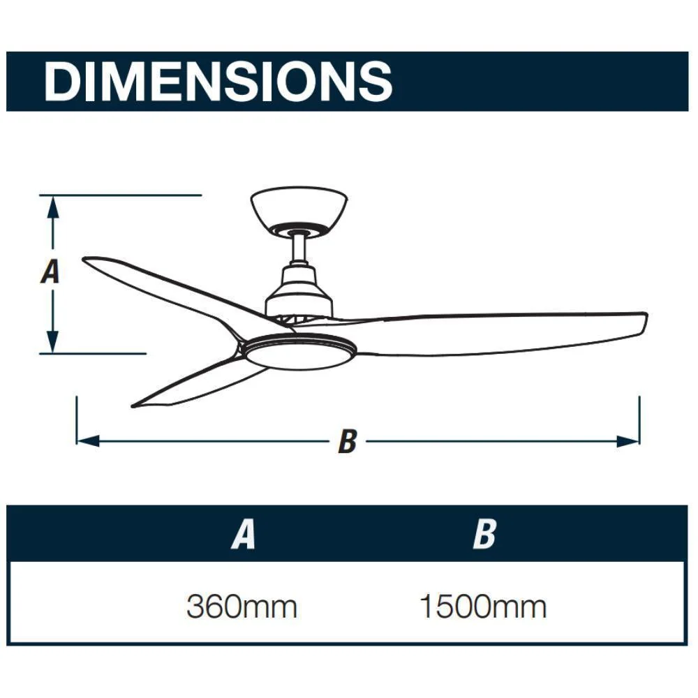 Ventair SKYFAN-60 - 1500mm 60" DC Ceiling Fan - Smart Control Adaptable- Remote Included - Image 4