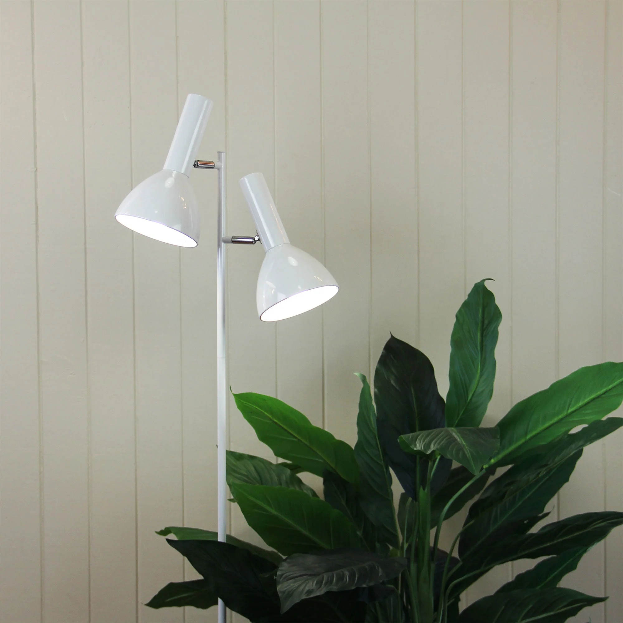 Vespa 2 Light Floor Lamp White - SL98572WH - Image 2