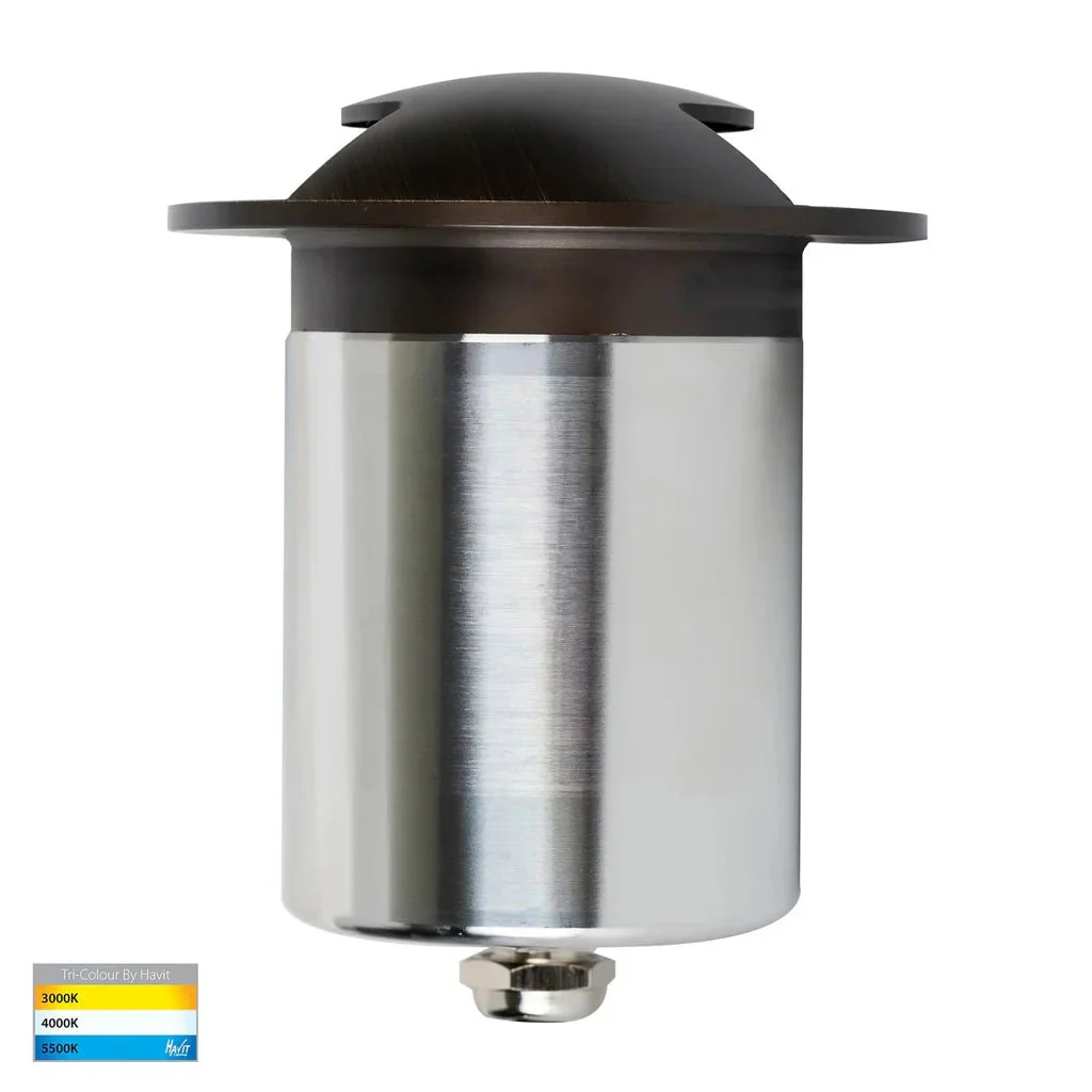 Viale LED in-Ground Light Double Way in 316 Stainles Steel, Antique Brass, Brass or Graphite Havit Lighting - HV19072T - Image 11