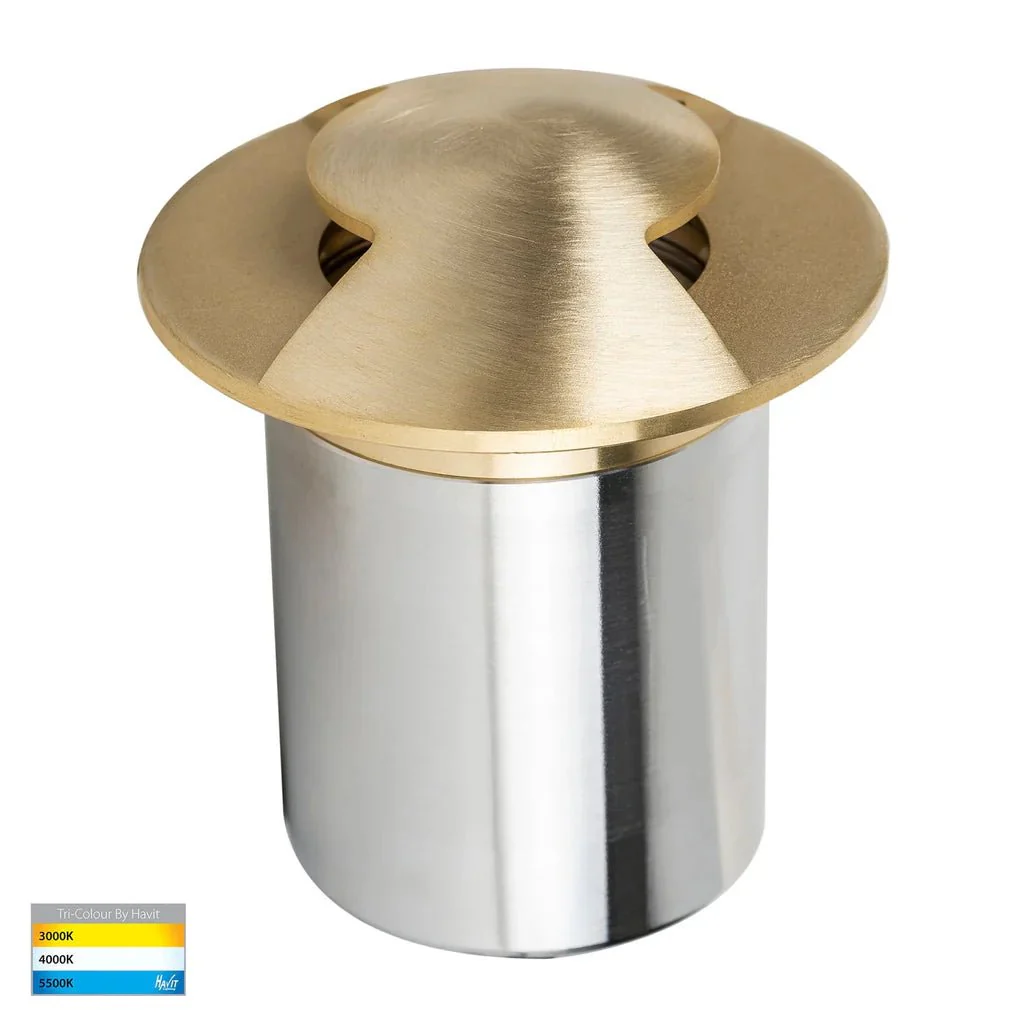 Viale LED in-Ground Light Double Way in 316 Stainles Steel, Antique Brass, Brass or Graphite Havit Lighting - HV19072T - Image 13