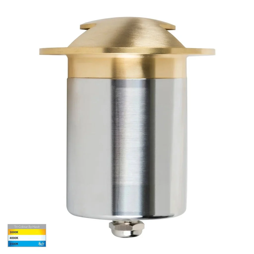 Viale LED in-Ground Light Double Way in 316 Stainles Steel, Antique Brass, Brass or Graphite Havit Lighting - HV19072T - Image 14