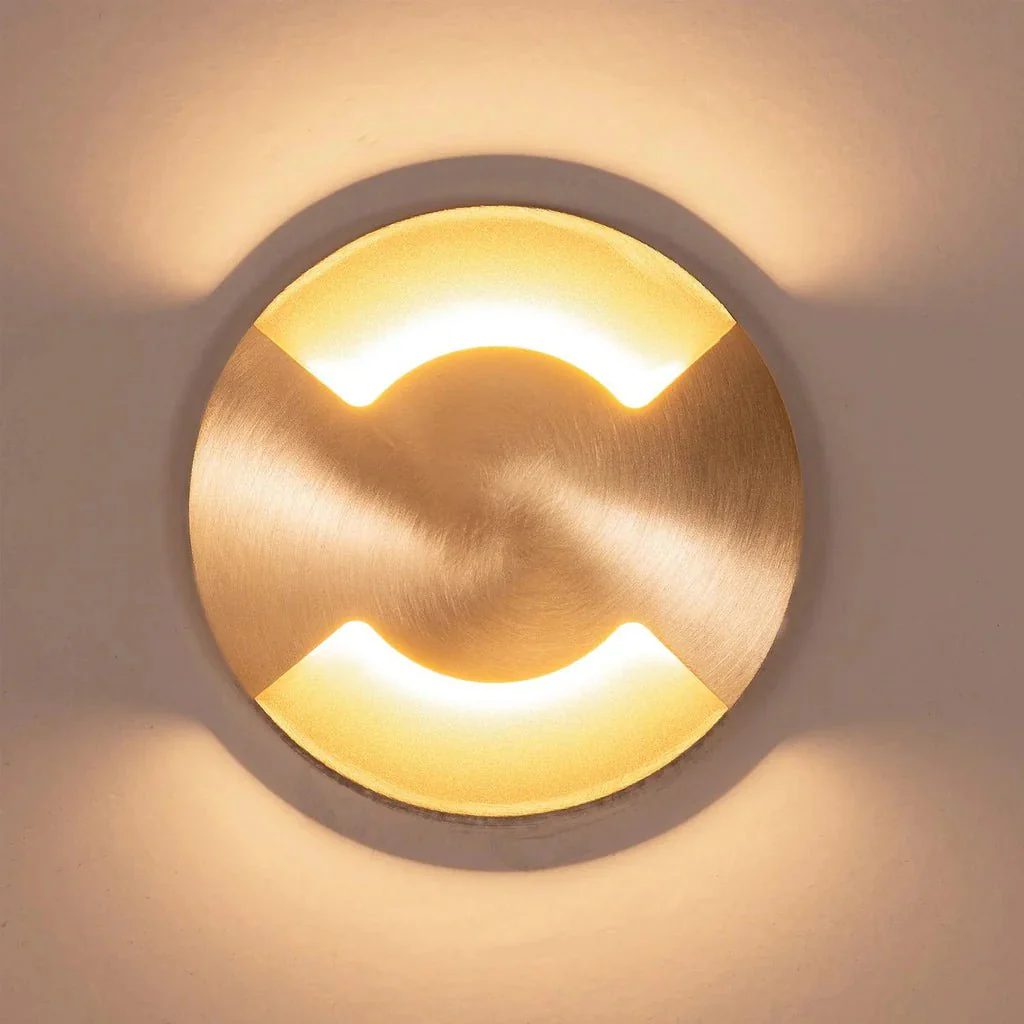 Viale LED in-Ground Light Double Way in 316 Stainles Steel, Antique Brass, Brass or Graphite Havit Lighting - HV19072T - Image 2