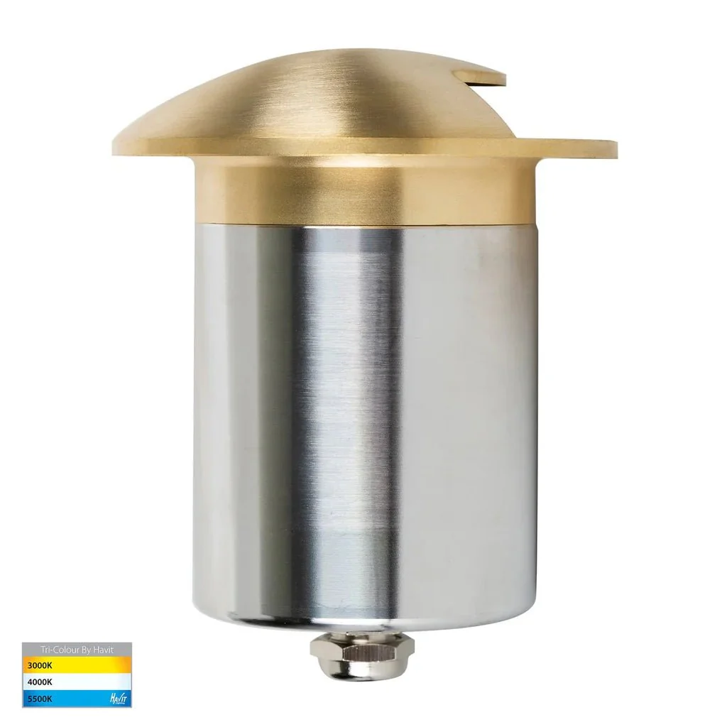 Viale LED in-Ground Light Single Way in 316 Stainles Steel, Antique Brass, Brass or Graphite Havit Lighting - HV19062T - Image 11