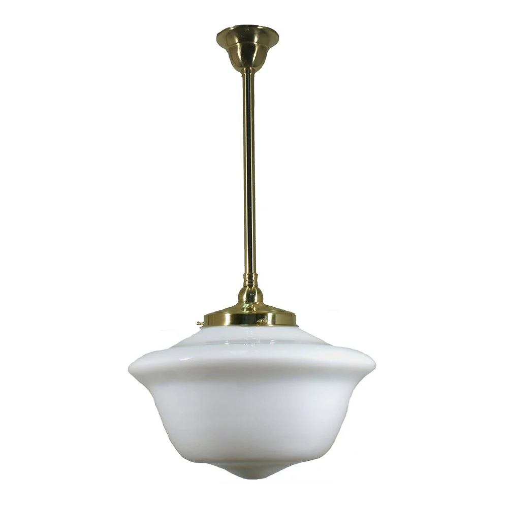 Victorian 9" or 12" or 16" 1 Light ROD Pendant Light - Black/Chrome/Polished Brass/Chrome Retro - Image 11