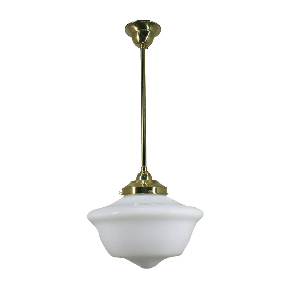Victorian 9" or 12" or 16" 1 Light ROD Pendant Light - Black/Chrome/Polished Brass/Chrome Retro - Image 7