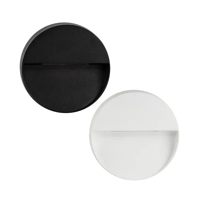 Virsma LED Step Light Round Tri-Colour in Black/White HV3277T