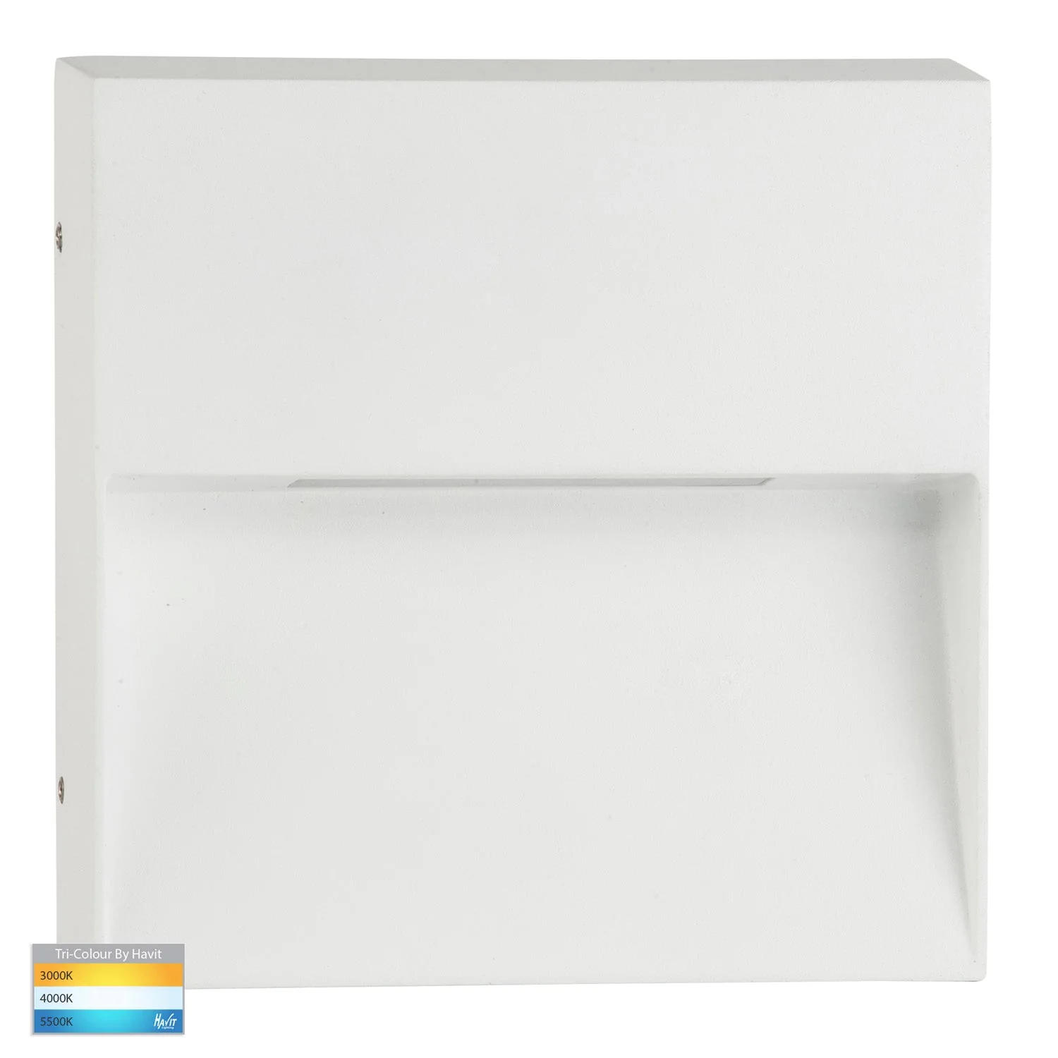 Virsma LED Step Light Square Tri-Colour in Black/White Havit Lighting - HV3276T-BLK, HV3276T-WHT - Image 4