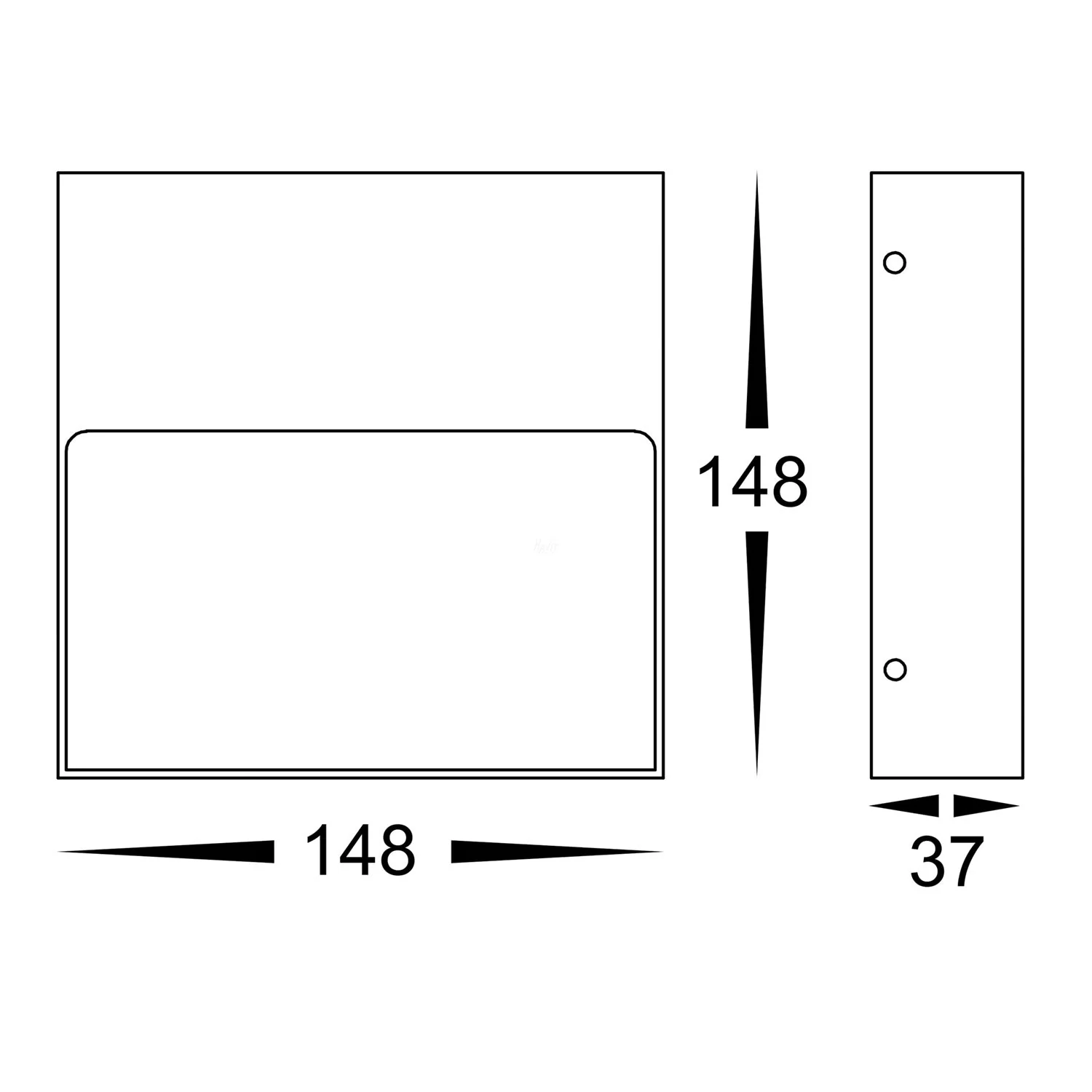 Virsma LED Step Light Square Tri-Colour in Black/White Havit Lighting - HV3276T-BLK, HV3276T-WHT - Image 7