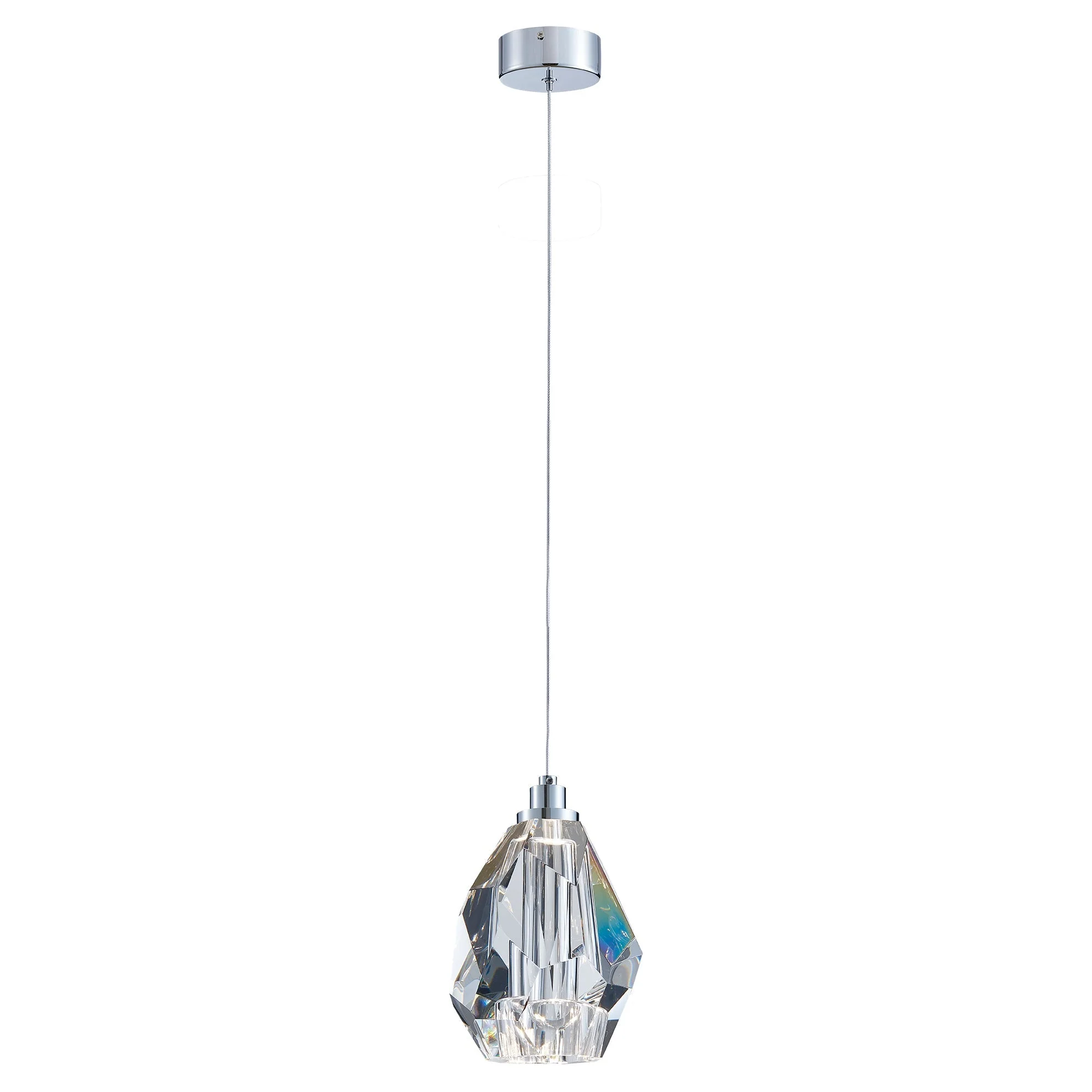 Xela Pendant Light in Clear or Smoke | Lighting Creations