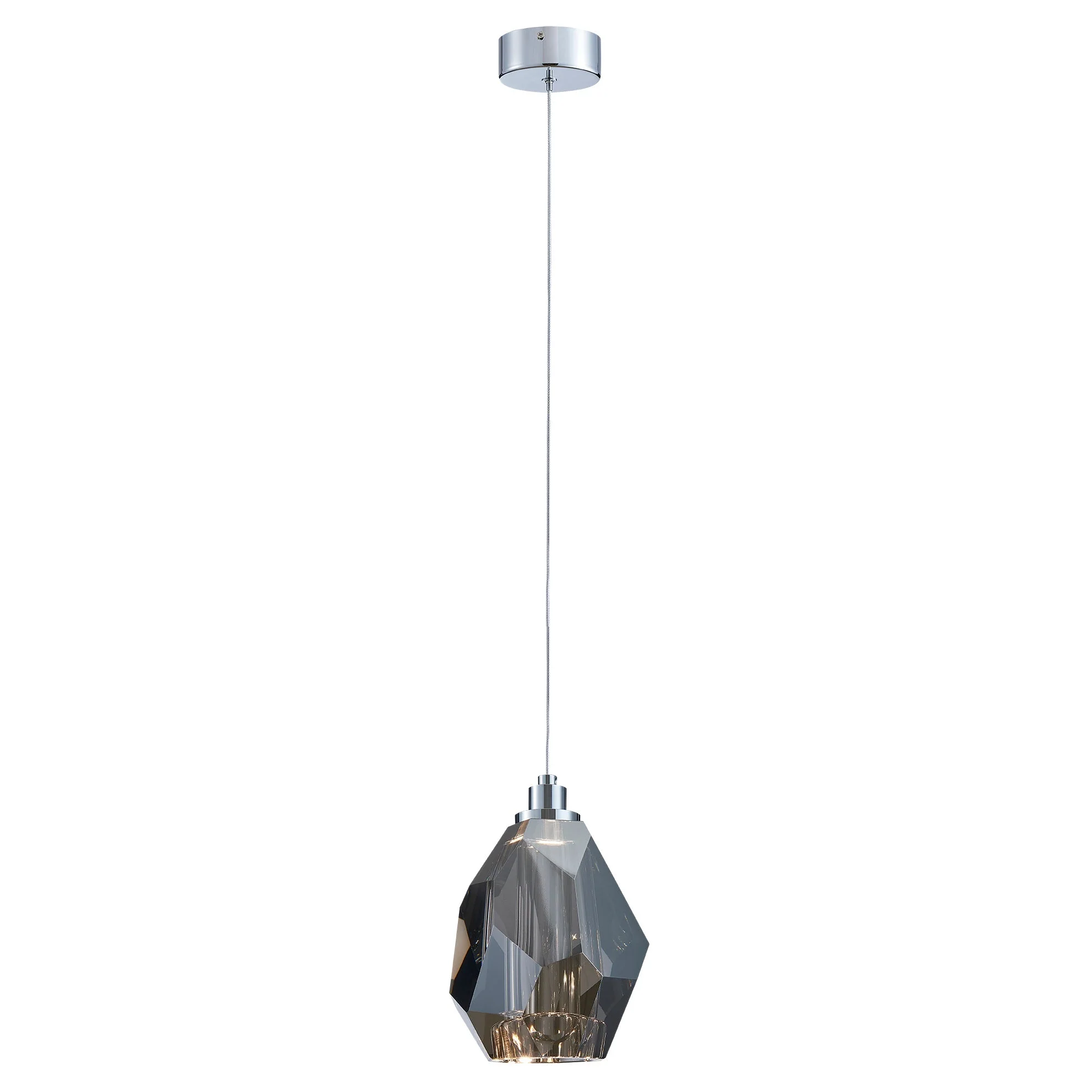 Xela Pendant Light in Clear or Smoke | Lighting Creations - Image 2