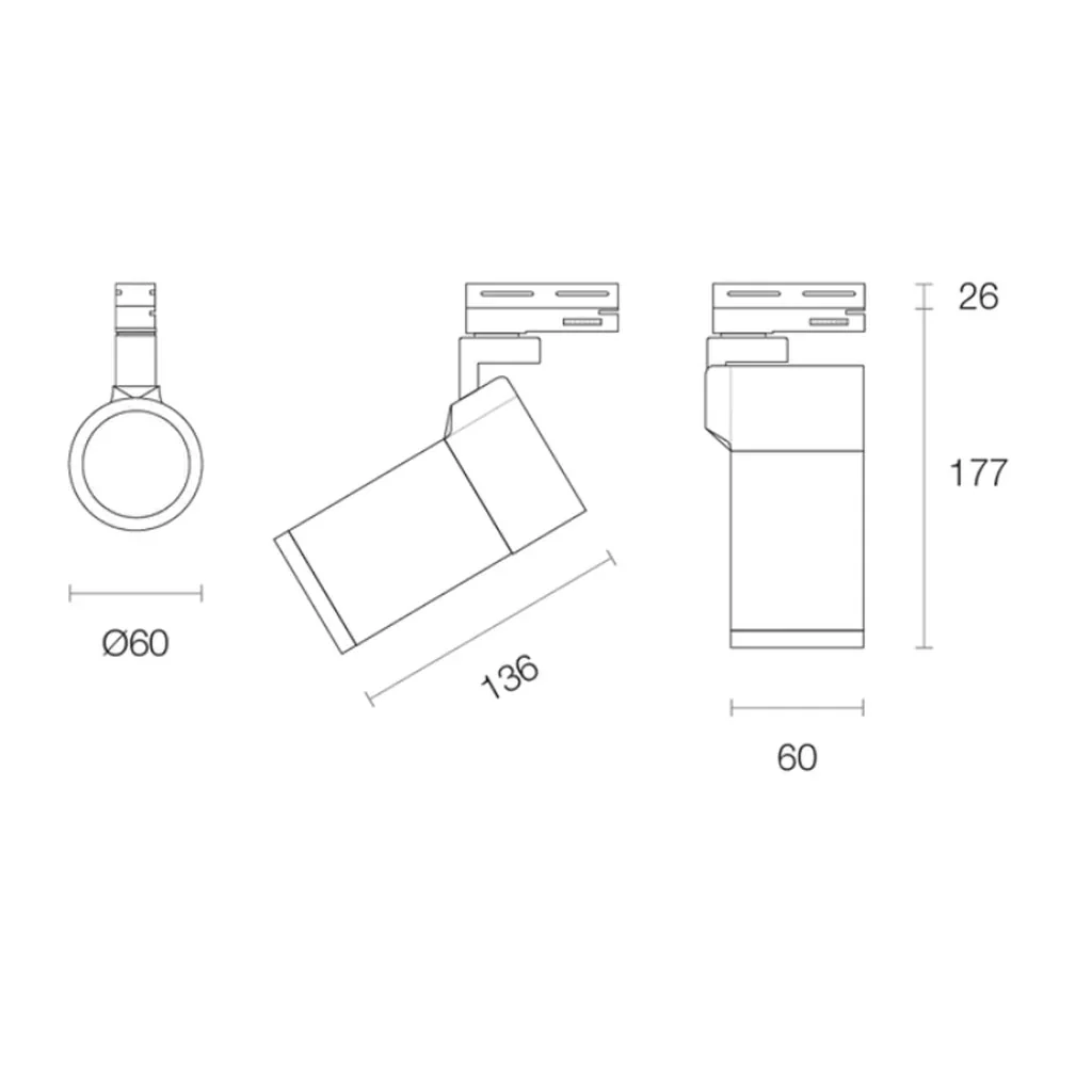 XTO10 10w LED Spot Track Light in Black or White (2700k/3000k/4000k/5000k) - Image 4